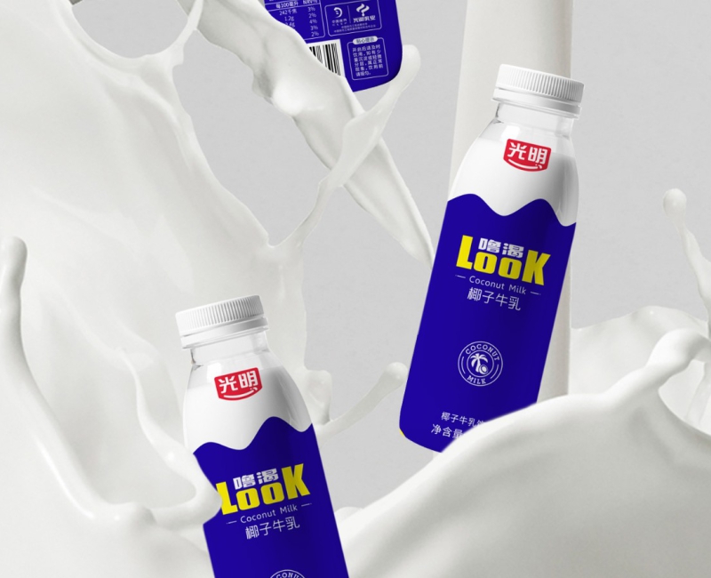 光明LOOK椰子牛乳包装设计｜如何用一款包装，放大品牌资产